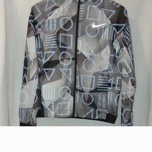 Nike Reflective Black and Gray Jacket - Size XS